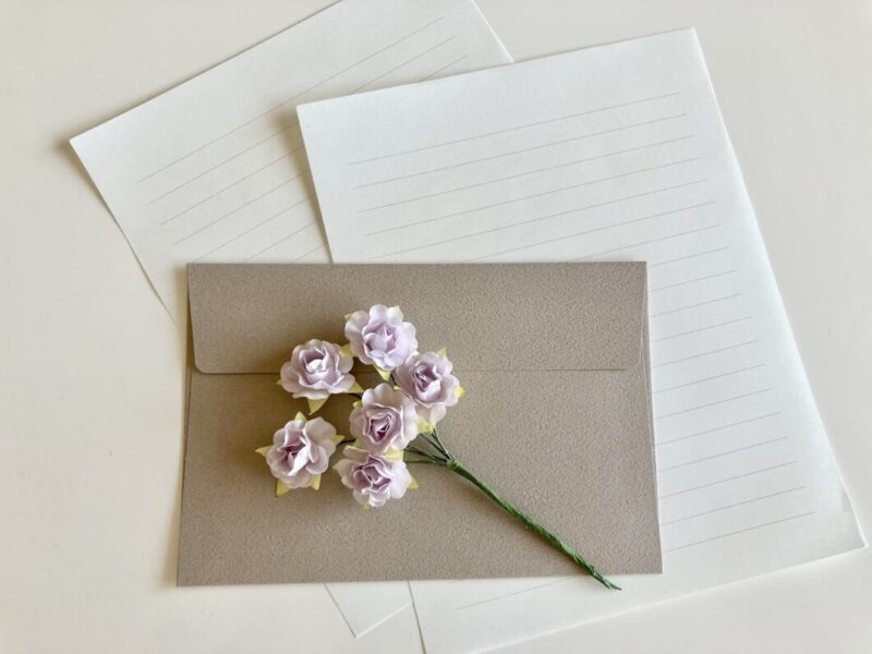 花と手紙